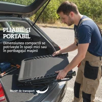 Outsunny Set de 2 Șezlonguri de Grădină Pliabile, Reglabile pe 5 Niveluri, cu Perne, Șezlonguri Textilenă cu Buzunar Lateral, Mâner, pentru Plajă, Piscină, 57x200x38 cm, Negru(m-6)