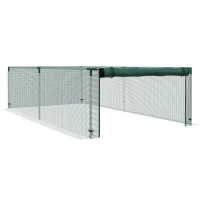 Outsunny Estufa de jardim para tomates rede de proteção porta enrolável com zíper HDPE, dim. 125L x 248l x 62,5H cm(m-1)