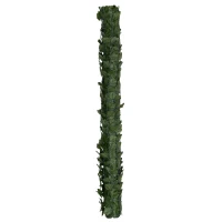 Outsunny Cerca Artificial Tela de Privacidade Decoração Rolo 3x1,5 m Folhagem Realista Anti-UV Verde Escuro(m-5)
