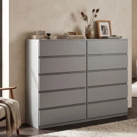 HOMCOM Chest of Drawers, 5-Drawer Storage Cabinets, Modern Dresser, Storage Drawer Unit for Bedroom(m-9)