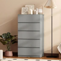HOMCOM Chest of Drawers, 5-Drawer Storage Cabinets, Modern Dresser, Storage Drawer Unit for Bedroom(m-10)