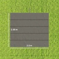 Outsunny Retractable Pergola Cover, 2.55 x 2.5 m Replacement Canopy Fabric for 3 x 3 m Frame, Roof Top Only, Light Grey(m-3)