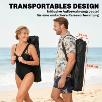 Outsunny 2er Set Campingstuhl faltbar Angelstuhl mit abnehmbar Fußstütze Getränkehalter belastbar 120 kg Orange(m-6)