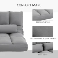 HomCom canapea de podea, pliabila 130x73x60 cm | AOSOM RO(m-6)