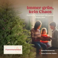 HOMCOM Künstlicher Weihnachtsbaum, realistisches Aussehen, klappbare Zweige, Holzsockel(m-4)