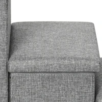 PawHut 3 Steps Pet Stairs, with Storage Boxes, for Bed, Couches - Grey(m-11)
