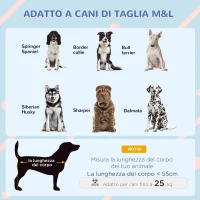 PawHut Cuccia per Cani in Legno da Esterno, Casetta per Cani Grandi con Pavimento Rimovibile, 84x99x87cm, Grigio(m-4)