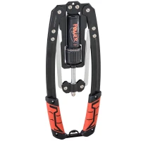 SPORTNOW Extensor de Pecho Ajustable de 10-200 kg con 20 Niveles de Resistencia y Agarre Antideslizante 43x16x5 cm Negro y Rojo(m-11)