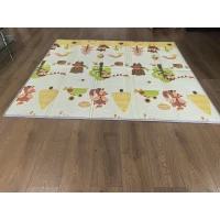 AIYAPLAY Tapete de Atividades Dobrável e Reversível para Bebê, 200 x 180 cm, Tapete de Brincar em Espuma Espessa, Antiderrapante e Impermeável(m-4)