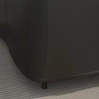 Outsunny Schutzhülle für Gartenmöbel L-förmige Wasserdicht Abdeckung für Ecksofa, Anti-UV 250 x 250 x 79 cm Schwarz(m-8)