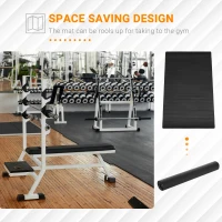 HOMCOM Multi-purpose Exercise Equipment Mat Non-slip Floor Protector Gym Fitness Training Workout Mat, 200 x 100cm(m-4)