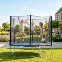 SPORTNOW Trampoline d'extérieur avec filet de sécurité Ø305 cm pour enfants et adultes(m-15)