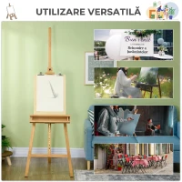 Vinsetto Șevalet pentru Pictură Pliabil din Lemn de Fag cu Înălțime și Unghi Reglabil, 65x110x180-235 cm(m-8)