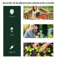 Outsunny Seră de grădină în formă de tunel din oțel cu acoperire din PVC, 200x100x80 cm, transparentă și verde(m-5)