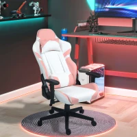 HOMCOM Scaun Gaming, Scaun Gamer de curse, Scaun pentru computer(m-6)
