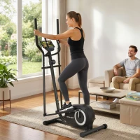 SPORTNOW Elliptical Cross Trainer for Home, Quiet Magnetic Elliptical Machine with Bluetooth, App Compatible, 8-Level Resistance(m-2)