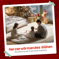 Outsunny Weihnachtsdekoration, Beleuchteter Weihnachtswelpe mit 74 warmweißen LED-Lichtern, 64 x 20 x 70 cm, Gelb(m-4)