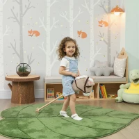 AIYAPLAY Cavalo de Pau Infantil com Som, Rodas, para Cavalgar, Crianças 24+ Meses, Cinza(m-6)