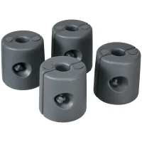 Outsunny Lot de 4 Pieds de tonnelle pop-up remplis d'eau ou de sable pieds de sol pour pavillon en HDPE avec vis de sécurité(m-12)