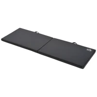 HOMCOM Tapet de Gimnastică Pliabil, Tapet Fitness Gros de 5 cm și Antialunecare, 180x60x5 cm, Negru(m-1)