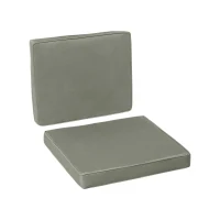 Outsunny Coussins pour chaise fauteuil de jardin coussins d'assise de dossier déhoussables polyester 56x52/56x46cm gris foncé(m-11)
