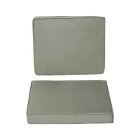 Outsunny Coussins pour chaise fauteuil de jardin coussins d'assise de dossier déhoussables polyester 56x52/56x46cm gris foncé(m-1)