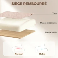 HOMCOM Fauteuil de bureau, chaise bureau ergonomique, hauteur réglable, accoudoirs relevables, 70 x 70 x 114-122 cm, rose(m-5)