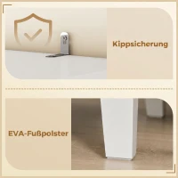 HOMCOM Badezimmerschrank 170 cm hoch, schmaler freistehender Badschrank mit verstellbaren Einlegeböden, für Waschküche(m-7)