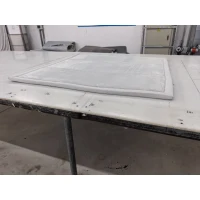 AIYAPLAY Tapis pour enfants, 127x127 cm, tapis en mousse 3 cm, flanelle douce, antidérapant, résistant à l'eau, gris clair(m-2)