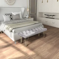 HOMCOM Banco Estofado Banco Piano Banco para Sapatos com Aparência Aveludada Banco de Cama Banco de Piano para Quarto Sala Corredor Metal 116x44,5x49 cm Cinza(m-2)