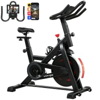 SPORTNOW Bicicletă pentru Acasă, Stativă cu Aplicație, Rezistență Magnetică 0-100%(m-9)