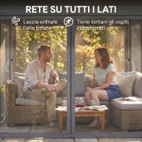 Outsunny Gazebo da Giardino ad Altezza Regolabile con Luci LED, in Acciaio e tessuto Oxford, 336x336x250-270 cm, Grigio(m-6)