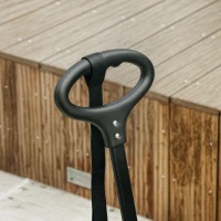 PawHut Poussette pour chien poussette petit chien pliable à 4 roues avec tige de poussée réglable 53 x 45 x 28 cm noir(m-9)