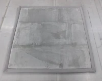 AIYAPLAY Tapis pour enfants, 127x127 cm, tapis en mousse 3 cm, flanelle douce, antidérapant, résistant à l'eau, gris clair(m-1)