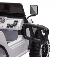 AIYAPLAY Voiture Électrique Enfants 12V, Buggy Électrique Enfants, 2 Moteurs, Télécommande 2,4G, Batterie Lithium, Blanc(m-12)