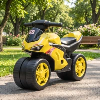 AIYAPLAY Bicicleta de Equilibrio sin Pedales con Música para Niños 18-36 Meses Amarillo(m-2)
