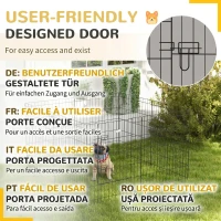 PawHut Padoc pentru Animale – 8 Panouri Metalice 76×61 cm(m-7)