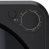 HOMCOM 4kg Front Load Laundry Dryer, Portable Clothes Dryer with 2 Power Modes, 400W/800W, Black(m-12)