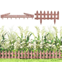 Outsunny Set of 12 Wooden 60cm Garden Fence Pieces(m-11)