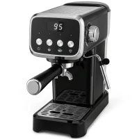 HOMCOM Espresso Machine, 20-Bar Cappuccino Coffee Maker with Frother Wand, 1.2 L Water Tank, Black(m-1)