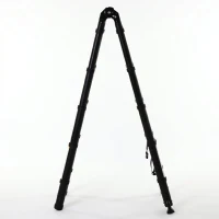 DURHAND Scară telescopică pliabilă cu 10 trepte din aluminiu și metal pentru interior și exterior, 320x67x7 cm, negru(m-13)