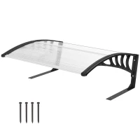 Outsunny Acoperiș exterior pentru mașină de tuns iarba, impermeabil și protecție UV 30+, din aluminiu, 100x81x43 cm, alb(m-12)
