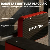 SPORTNOW Stazione 2 in 1 Da Parete, Trazioni E Dip, 200 Kg, Rossa(m-7)