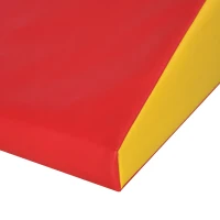 HOMCOM 2-Piece Soft Playset for Toddlers, Climbing, Crawling, For ages 12-36 Months, Red(m-9)
