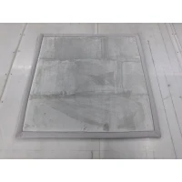 AIYAPLAY Tapis pour enfants, 127x127 cm, tapis en mousse 3 cm, flanelle douce, antidérapant, résistant à l'eau, gris clair(m-5)