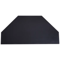 HOMCOM 1.2m/48 Inches Foldable Poker Table Top 8 Players Blackjack Tables Chip Trays(m-9)
