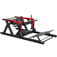 SPORTNOW Macchina per Hip Thrust con Pedana Regolabile, Capacità 270 kg e Porta Pesi, Rosso(m-11)