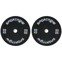 SPORTNOW 2 Placi De Greutati Olimpice De 20 kg(m-1)