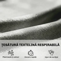 Outsunny Șezlong de Exterior În Formă de S din Ratan, 60x198x44cm, Maro(m-7)