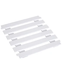 HOMCOM Carrello da Cucina Multiuso con 2 Cassetti, 2 Ripiani e 2 Cesti, in Legno di Pino, 74x37x76 cm, Bianco(m-9)